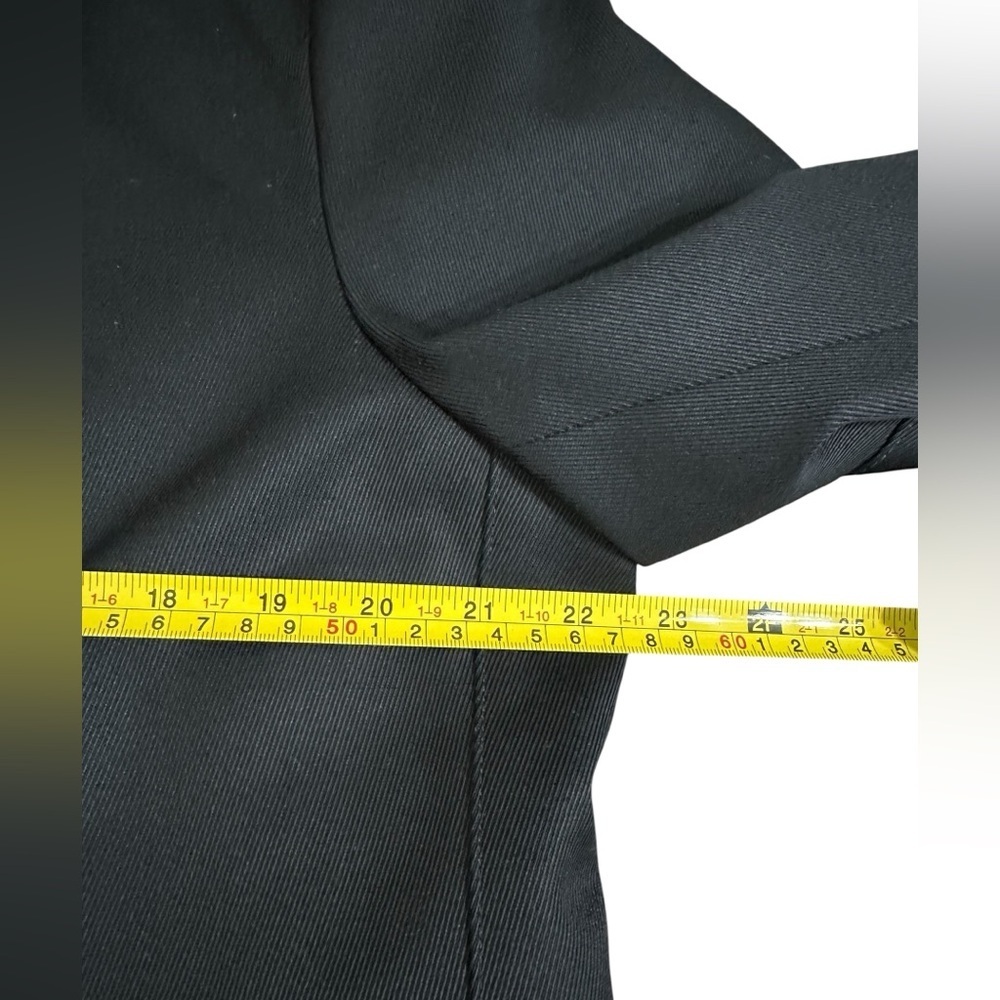 C322 J.Hilburn Custom Wool Driving Coat Black Men’s sz M Luxury Modern Overcoat - Picture 3 of 11